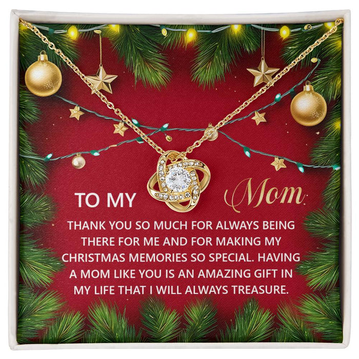 Mom - Christmas Memories - Love Knot Necklace