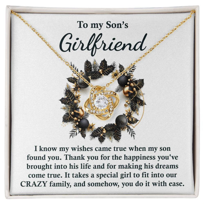 Son's Girlfriend - Found You - Love Knot Necklace