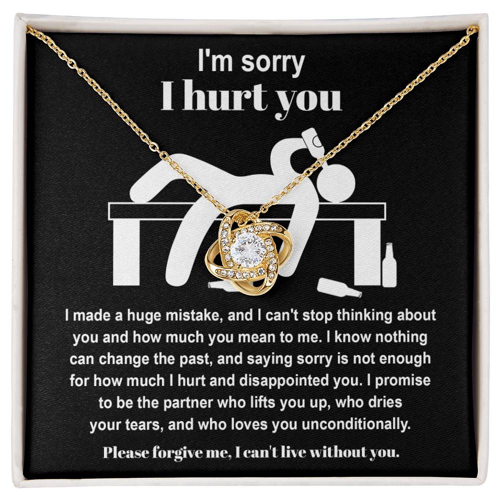 Sorry - Change The Past - Love Knot Necklace