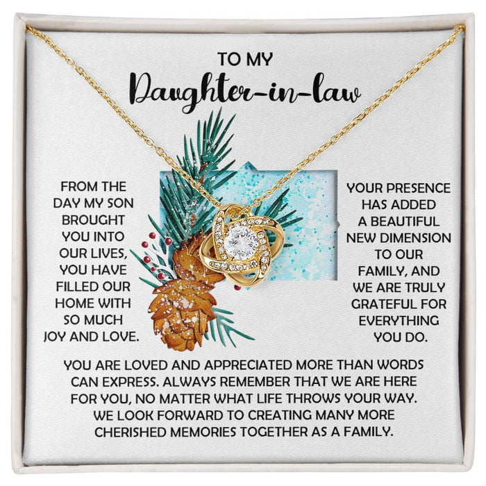 Daughter-in-Law - Here For You - Love Knot Necklace