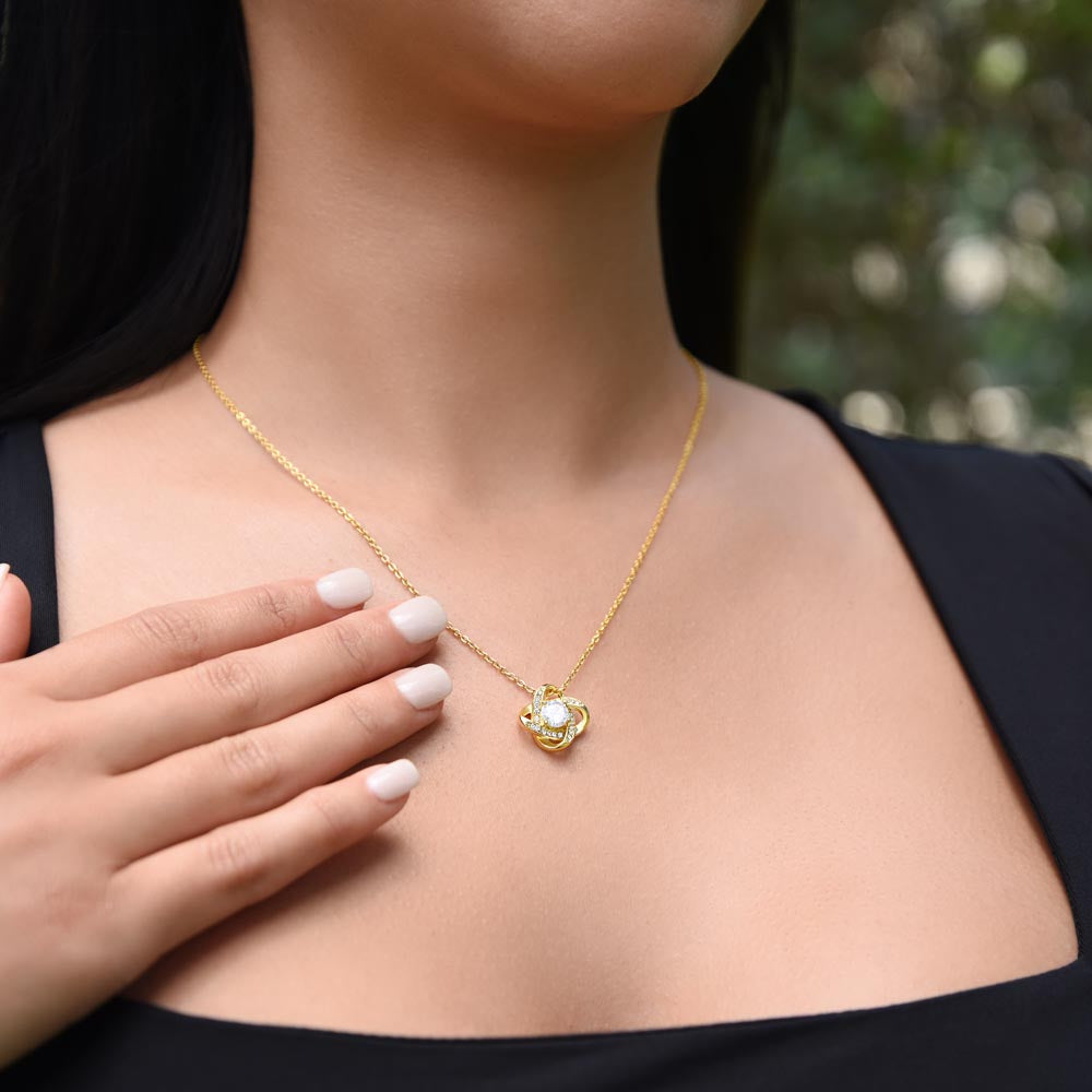 Mother Of The Groom - Love Knot Necklace - To My Wonderful Mother-In-Law
