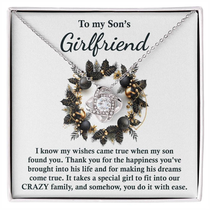 Son's Girlfriend - Found You - Love Knot Necklace