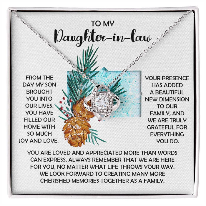 Daughter-in-Law - Here For You - Love Knot Necklace