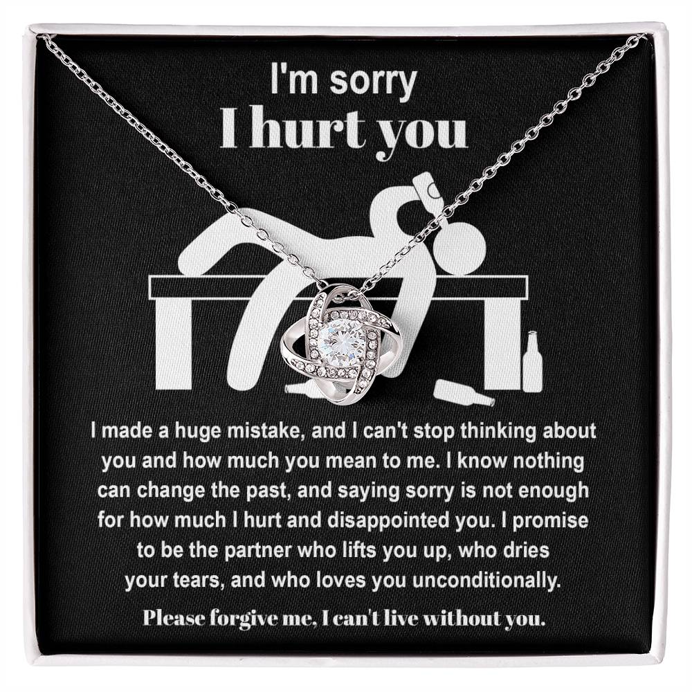 Sorry - Change The Past - Love Knot Necklace