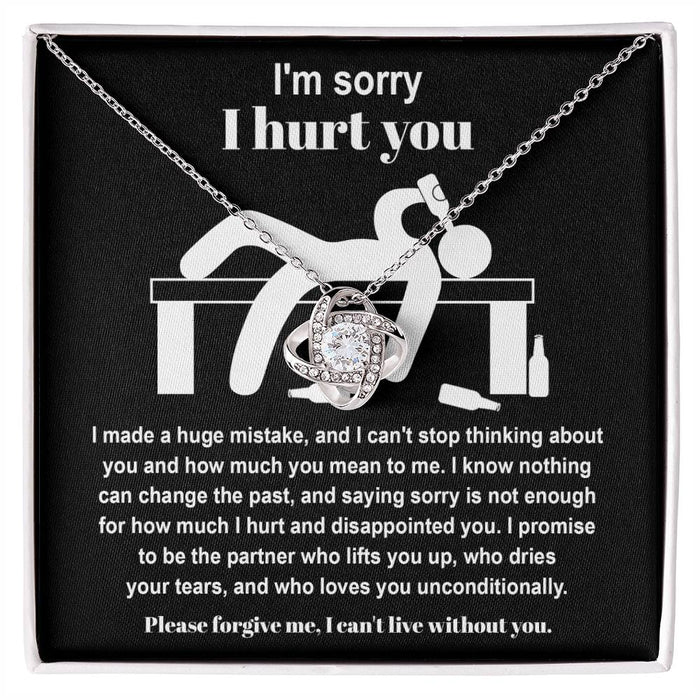 Sorry - Change The Past - Love Knot Necklace