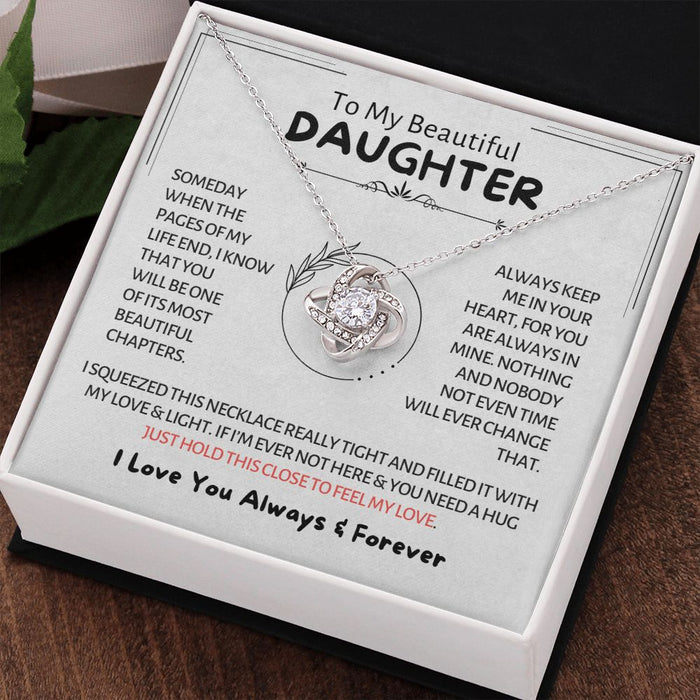My Beautiful Daughter - Chapters of Life - Love Knot Necklace
