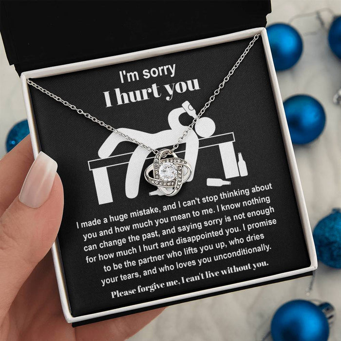 Sorry - Change The Past - Love Knot Necklace