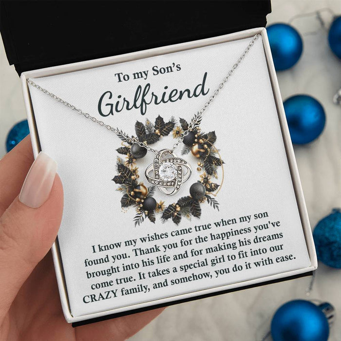 Son's Girlfriend - Found You - Love Knot Necklace