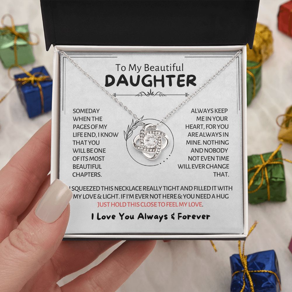 My Beautiful Daughter - Chapters of Life - Love Knot Necklace