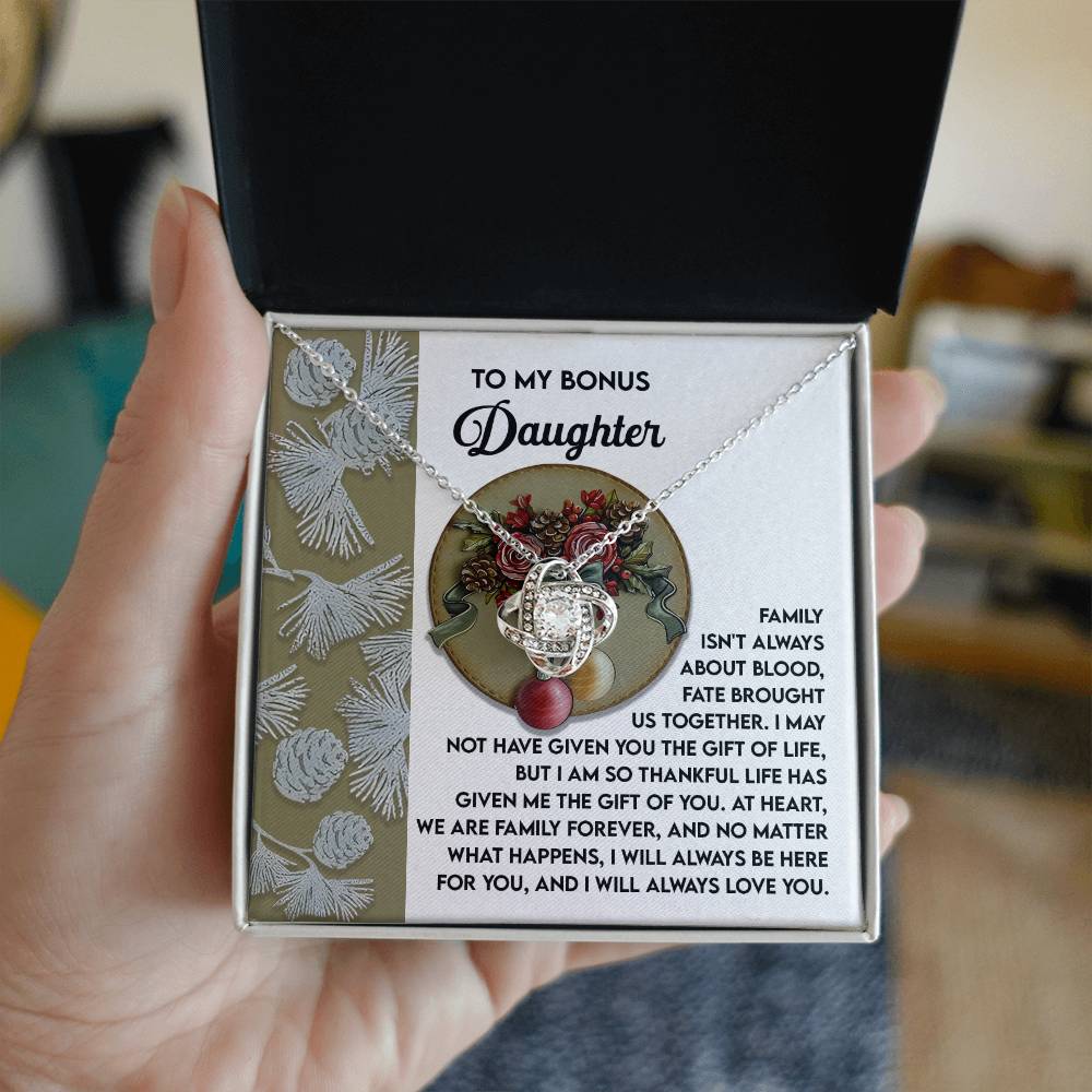 Bonus Daughter - Gift Of You - Love Knot Necklace