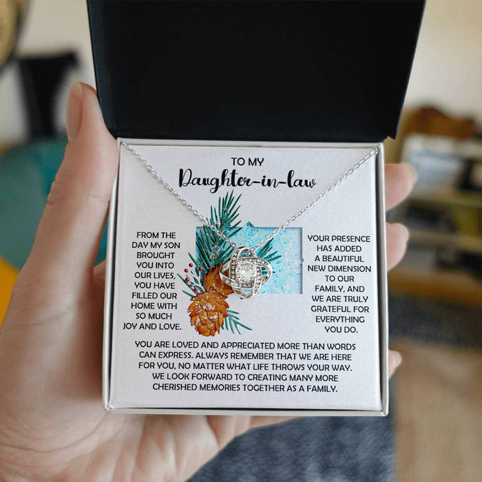 Daughter-in-Law - Here For You - Love Knot Necklace