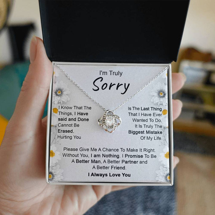 I’m Truly Sorry - Love Knot Necklace