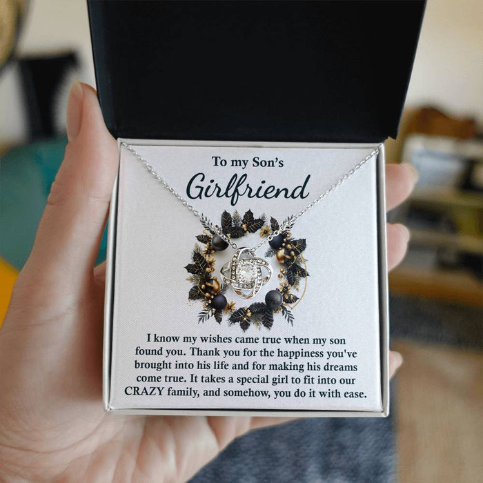 Son's Girlfriend - Found You - Love Knot Necklace
