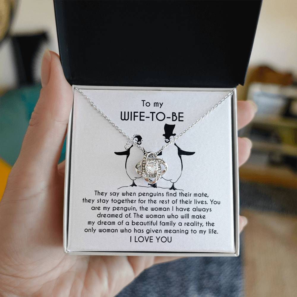 Wife-to-be - My Penguin - Love Knot Necklace