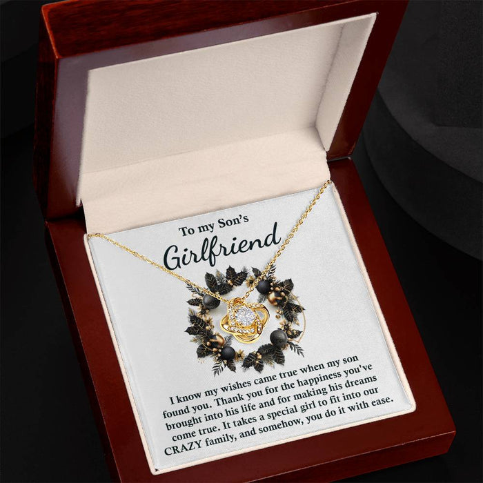 Son's Girlfriend - Found You - Love Knot Necklace