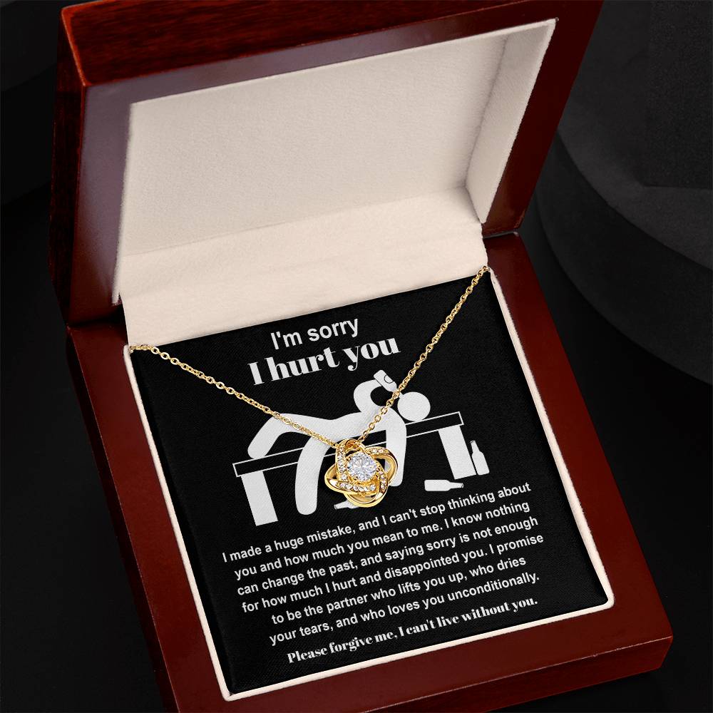 Sorry - Change The Past - Love Knot Necklace