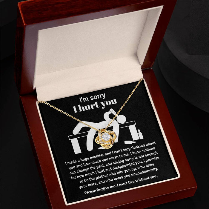 Sorry - Change The Past - Love Knot Necklace