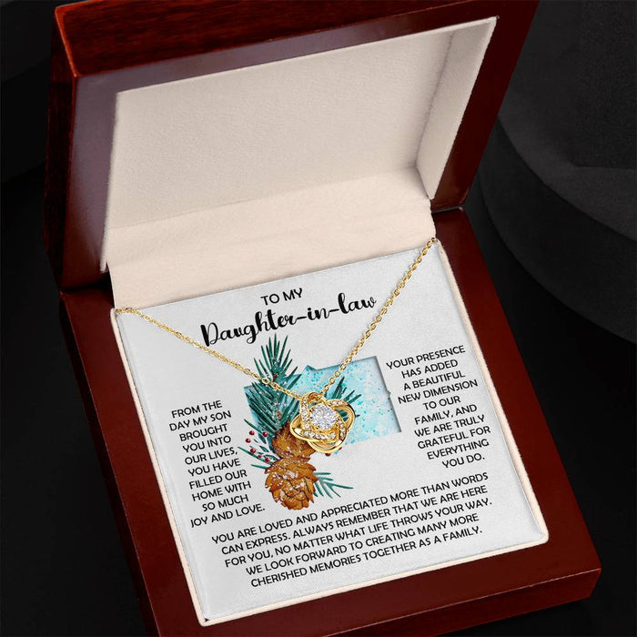 Daughter-in-Law - Here For You - Love Knot Necklace