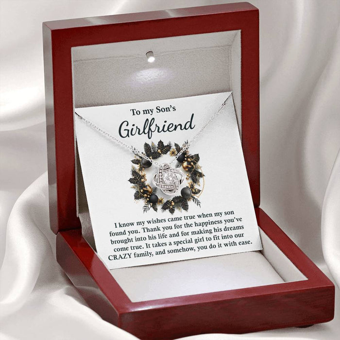 Son's Girlfriend - Found You - Love Knot Necklace