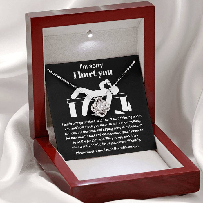 Sorry - Change The Past - Love Knot Necklace