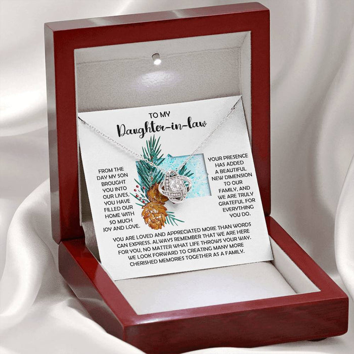 Daughter-in-Law - Here For You - Love Knot Necklace