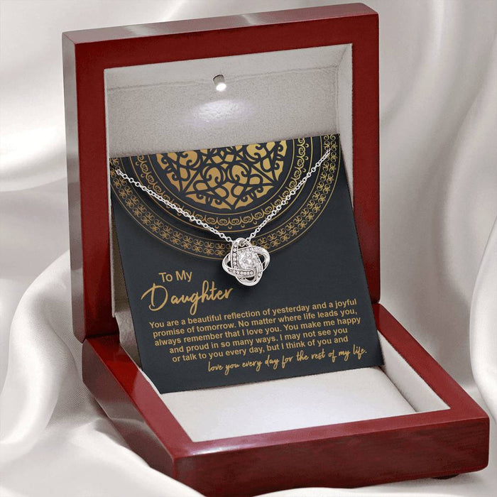 Daughter - Beautiful Reflection - Love Knot Necklace