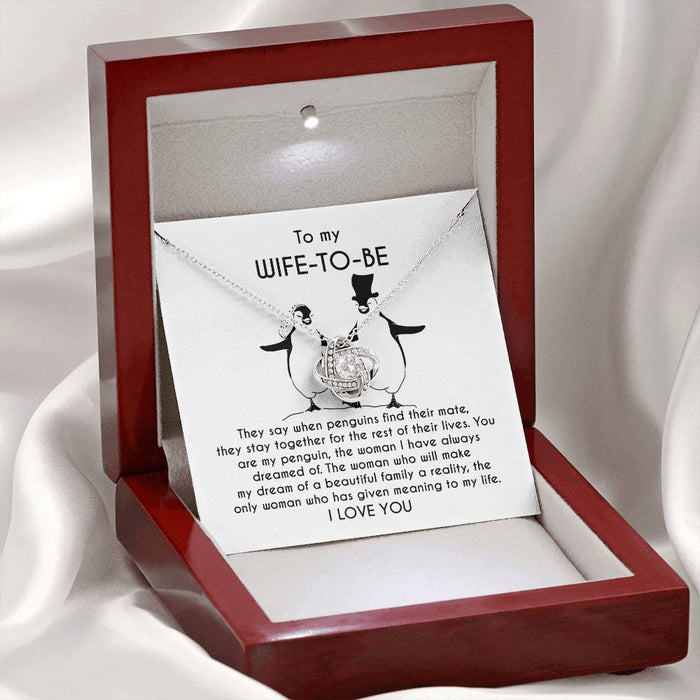 Wife-to-be - My Penguin - Love Knot Necklace