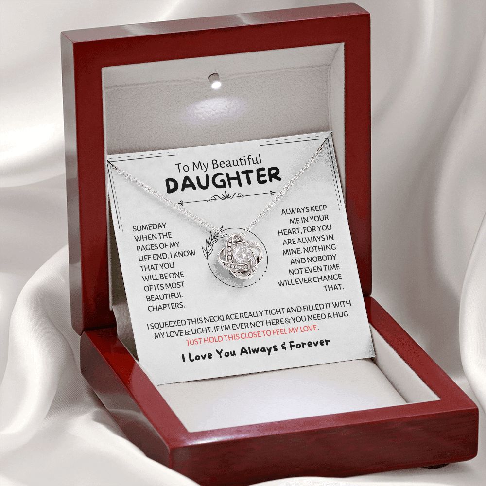 My Beautiful Daughter - Chapters of Life - Love Knot Necklace