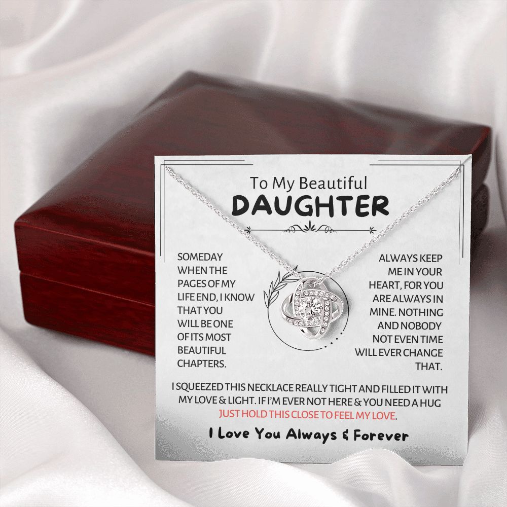 My Beautiful Daughter - Chapters of Life - Love Knot Necklace