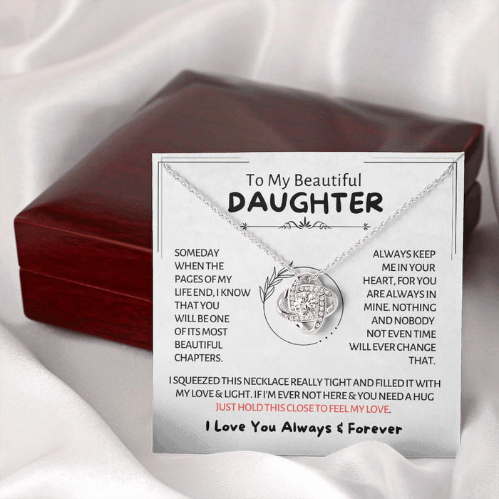 My Beautiful Daughter - Chapters of Life - Love Knot Necklace