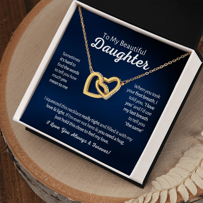 To My Beautiful Daughter - First Breath - Interlocked Hearts