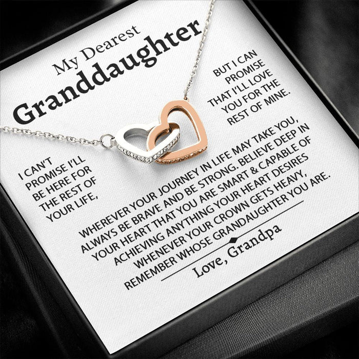 My Dearest Granddaughter - Love Grandpa - Brave, Strong