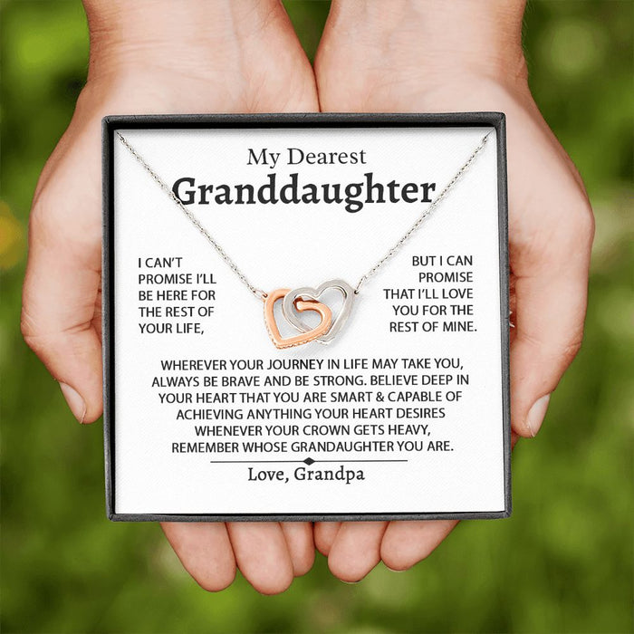 My Dearest Granddaughter - Love Grandpa - Brave, Strong