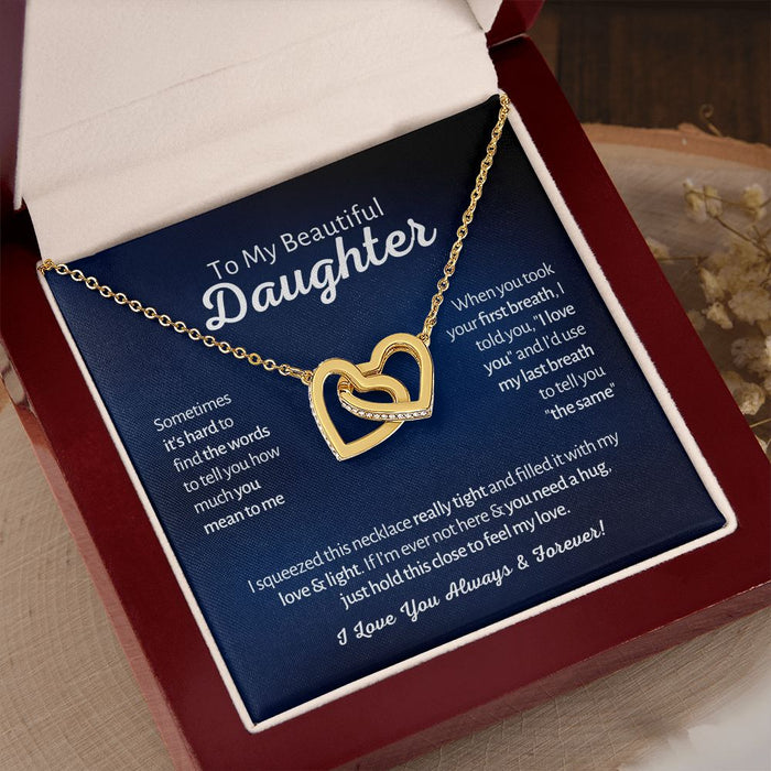 To My Beautiful Daughter - First Breath - Interlocked Hearts