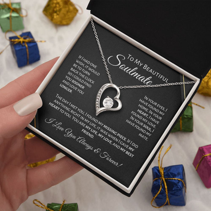 To My Beautiful Soulmate - Missing Piece - Necklace
