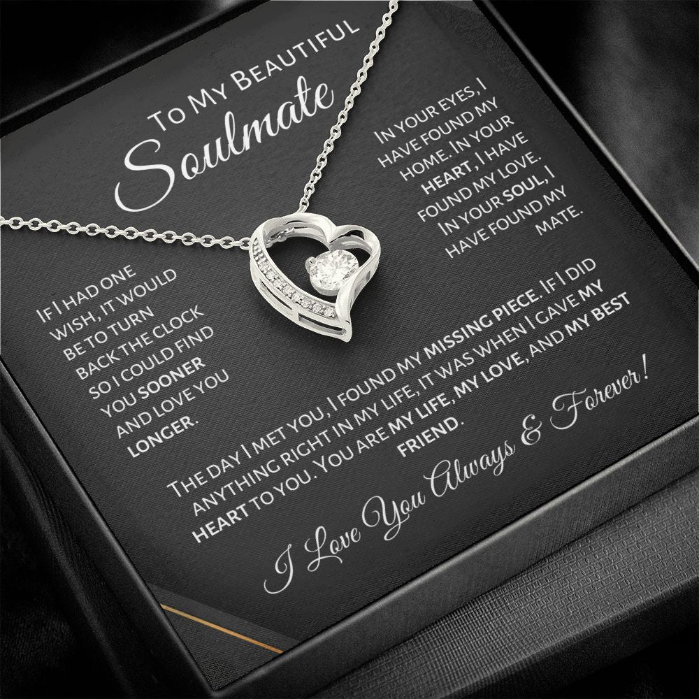 To My Beautiful Soulmate - Missing Piece - Necklace