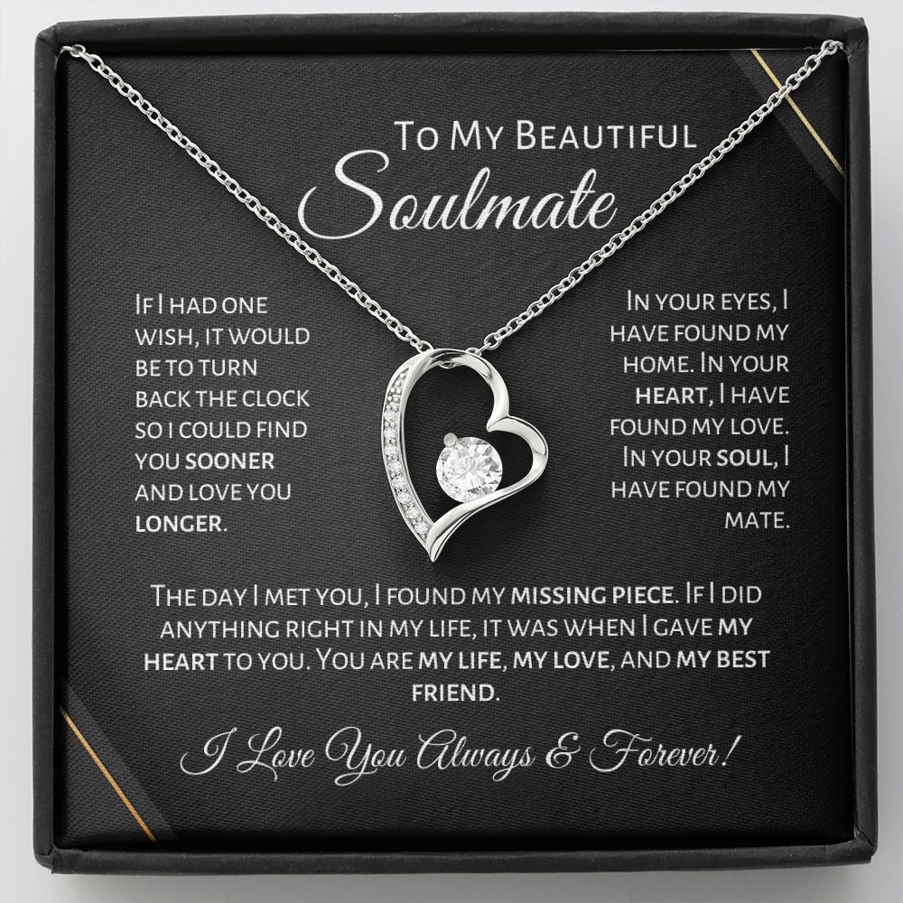 To My Beautiful Soulmate - Missing Piece - Necklace