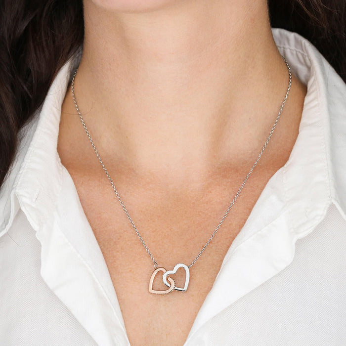 My Grown-Up Daughter - Love Dad - Interlocked Heart Necklace