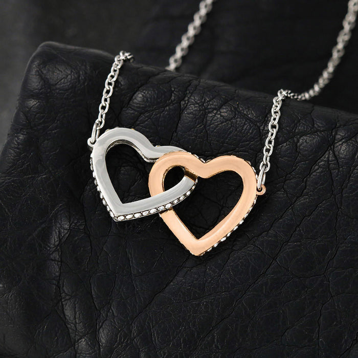 My Grown-Up Daughter - Love Dad - Interlocked Heart Necklace