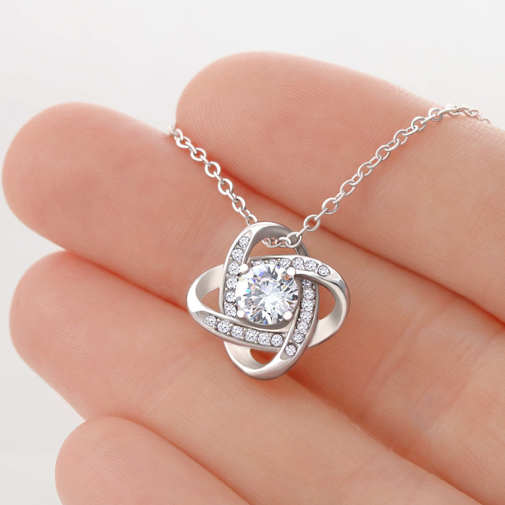 To A Beautiful Girl On Her Graduation Day - Love Knot Necklace