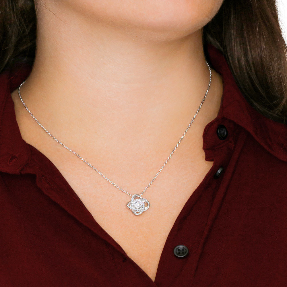 To A Beautiful Girl On Her Graduation Day - Love Knot Necklace