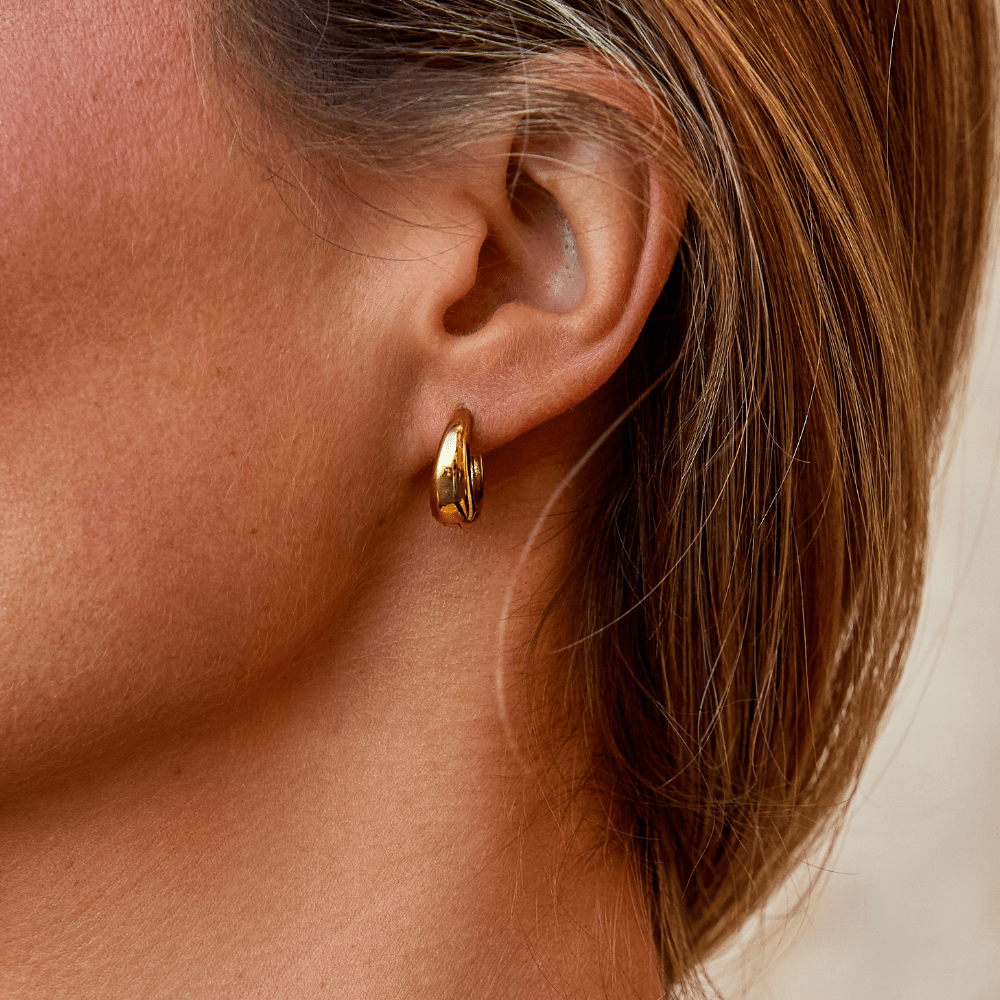Camille | Gold Hoop Earrings-Earrings-Urban Devyne-Urban Devyne