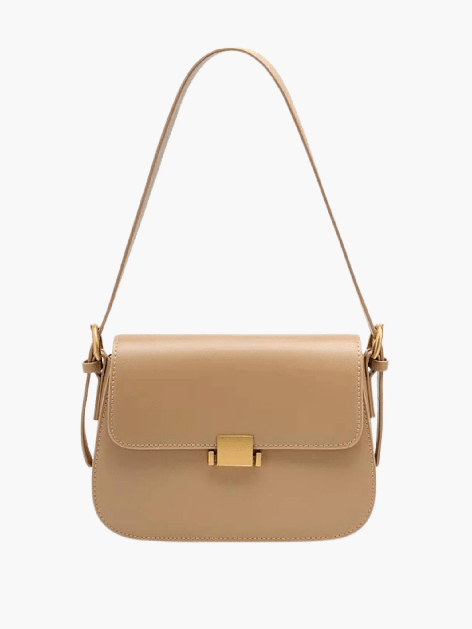 Dolce | Leather Shoulder Bag-Shoulder Bag-Urban Devyne-Light Brown-Urban Devyne