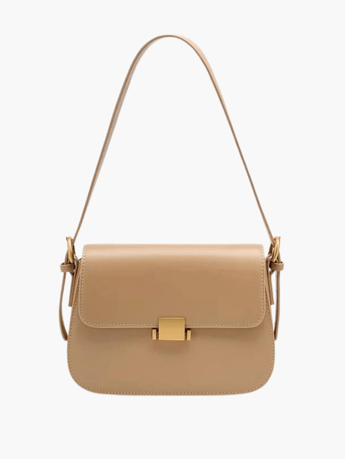 Dolce | Leather Shoulder Bag-Shoulder Bag-Urban Devyne-Light Brown-Urban Devyne