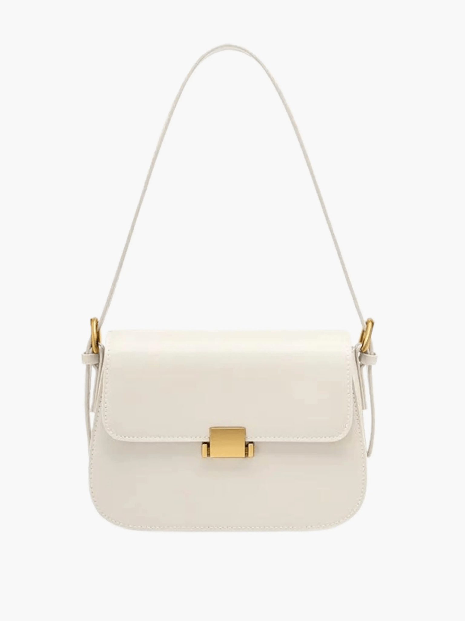 Dolce | Leather Shoulder Bag-Shoulder Bag-Urban Devyne-White-Urban Devyne