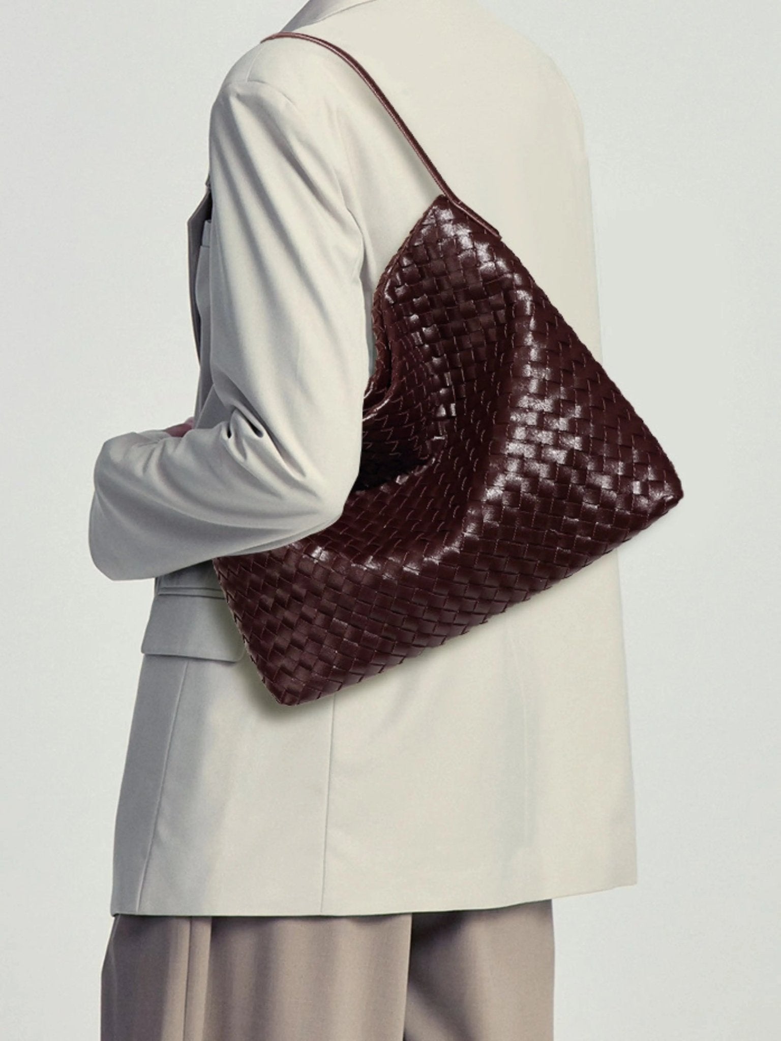 Anita | Woven Leather Hobo Bag-Shoulder Bag-Urban Devyne-Urban Devyne