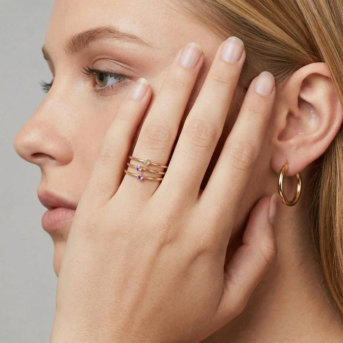 Birthstone Stacker Ring