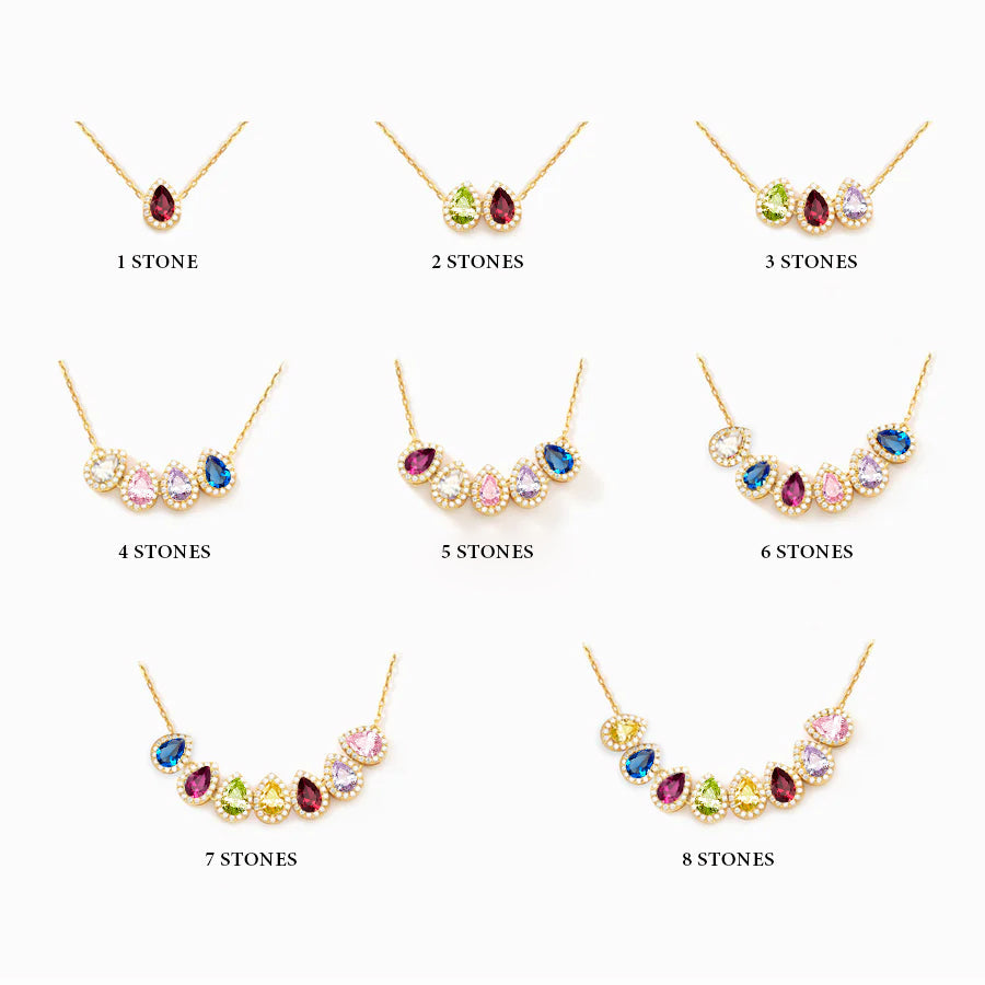 Birthstone Necklace Tears Of Joy