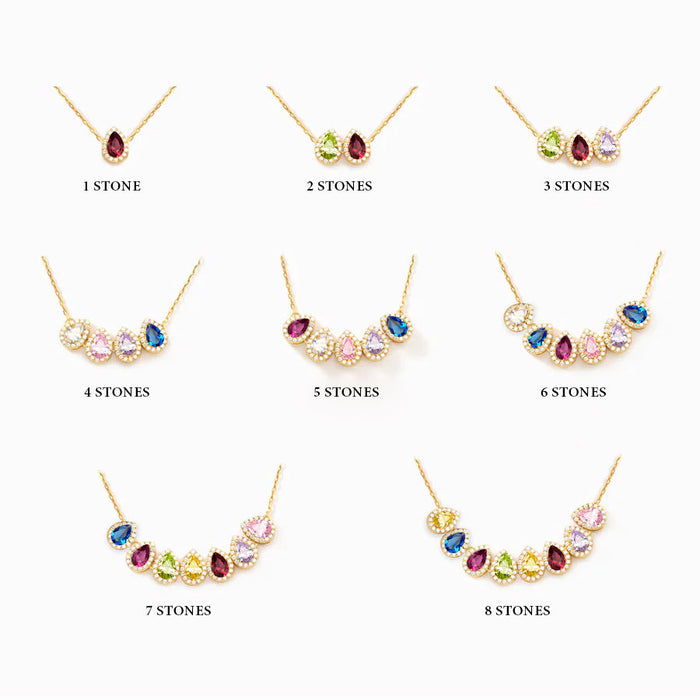 Birthstone Necklace Tears Of Joy