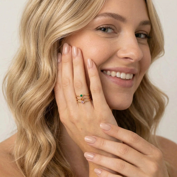 Birthstone Stacker Ring